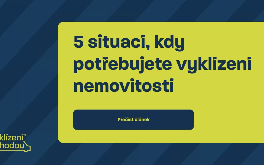 5 situací, kdy potřebujete vyklízení nemovitosti